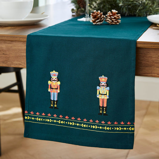 Catherine Lansfield Nutcracker Table Runner - Green