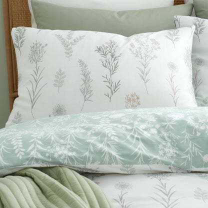 Bianca Wild Flowers Duvet Cover Set - Green