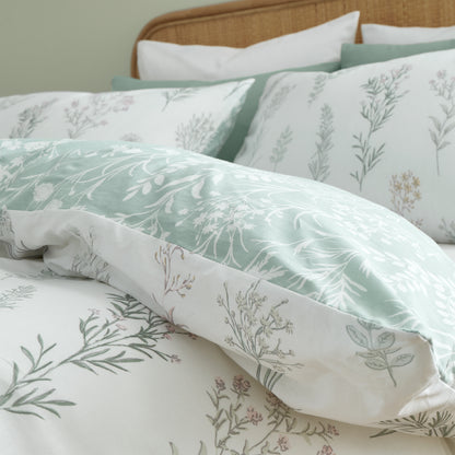 Bianca Wild Flowers Duvet Cover Set - Green