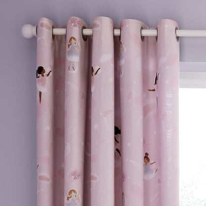 Catherine Lansfield Dancing Fairies Eyelet Curtains