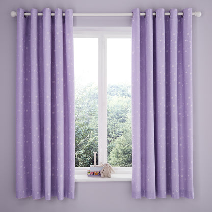 Catherine Lansfield Dancing Fairies Eyelet Curtains