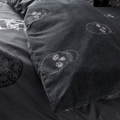 Catherine Lansfield Skulls Duvet Cover Set