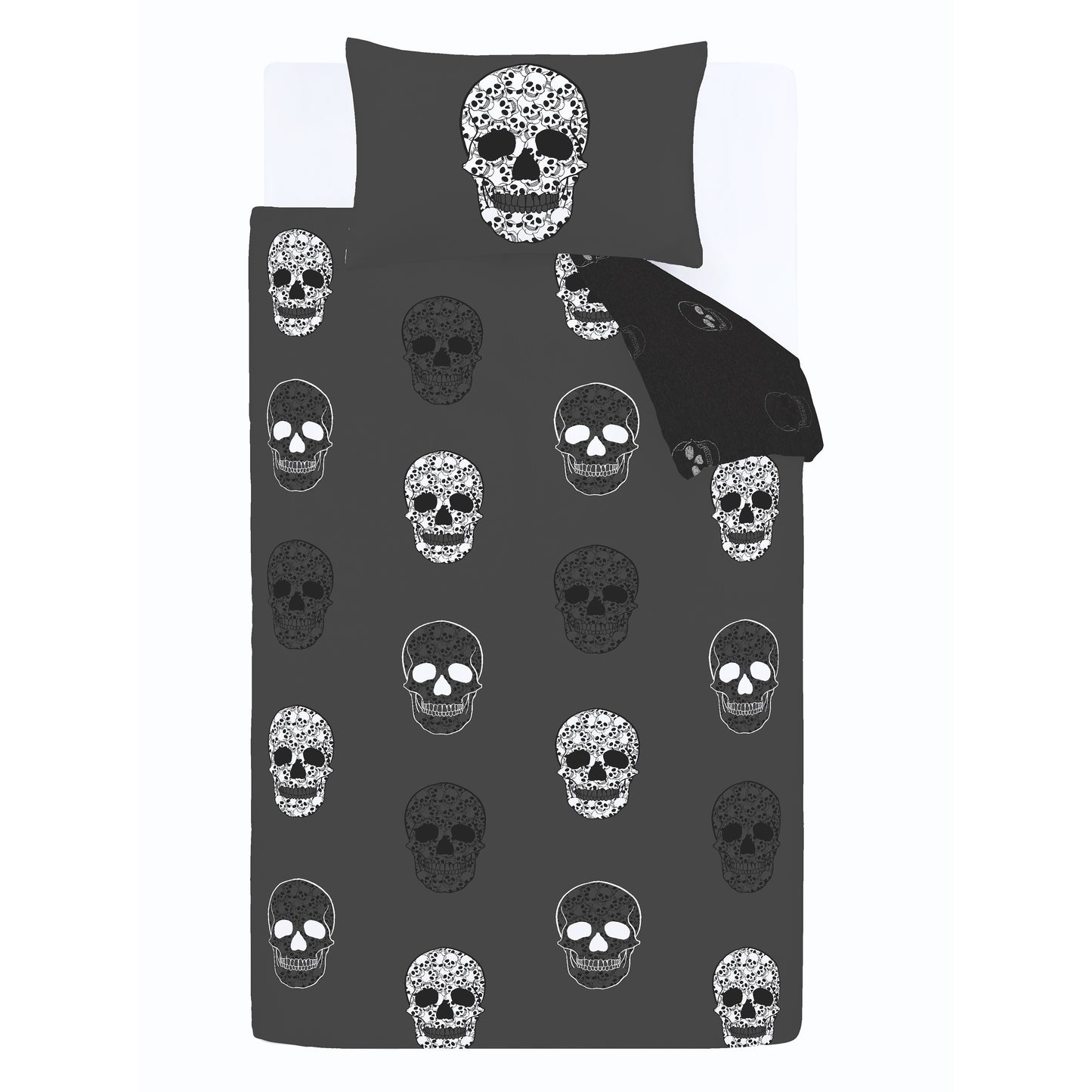 Catherine Lansfield Skulls Duvet Cover Set