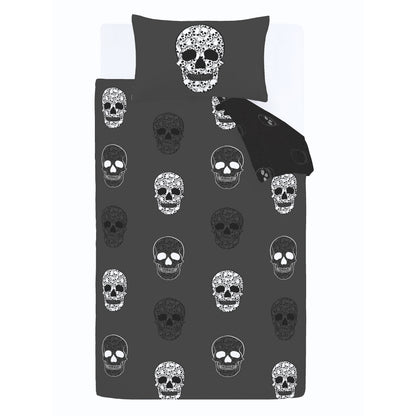 Catherine Lansfield Skulls Duvet Cover Set