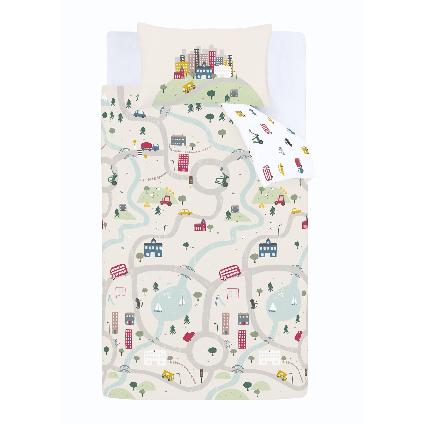 Bianca Transport Duvet Cover Set - White