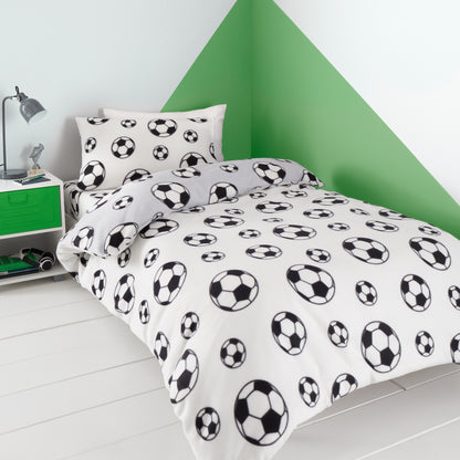 Catherine Lansfield Football Fleece Duvet Cover Set
