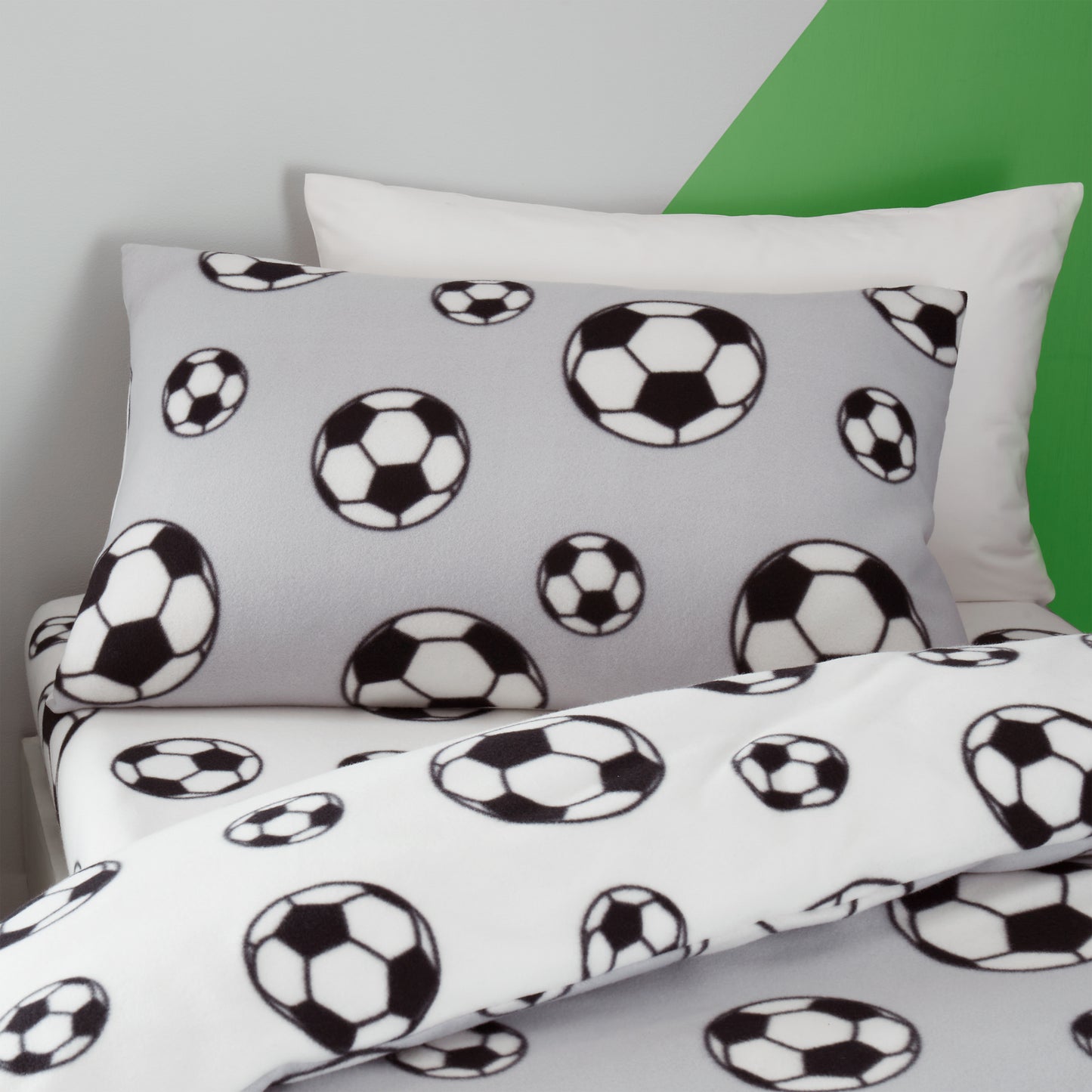 Catherine Lansfield Football Fleece Duvet Cover Set