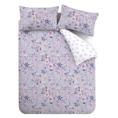 Catherine Lansfield Isadora Floral Duvet Cover Set - Lilac