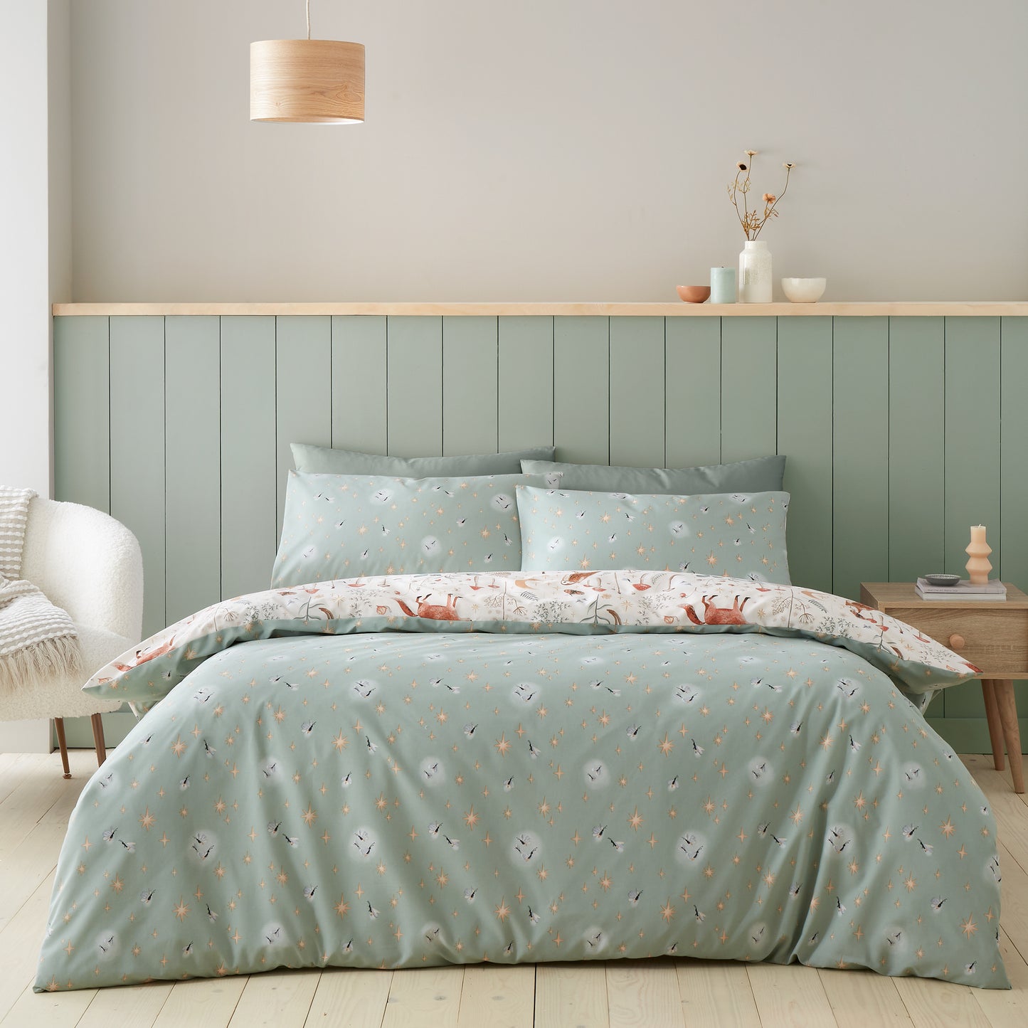 Catherine Lansfield Enchanted Twilight Duvet Cover Set - Natural