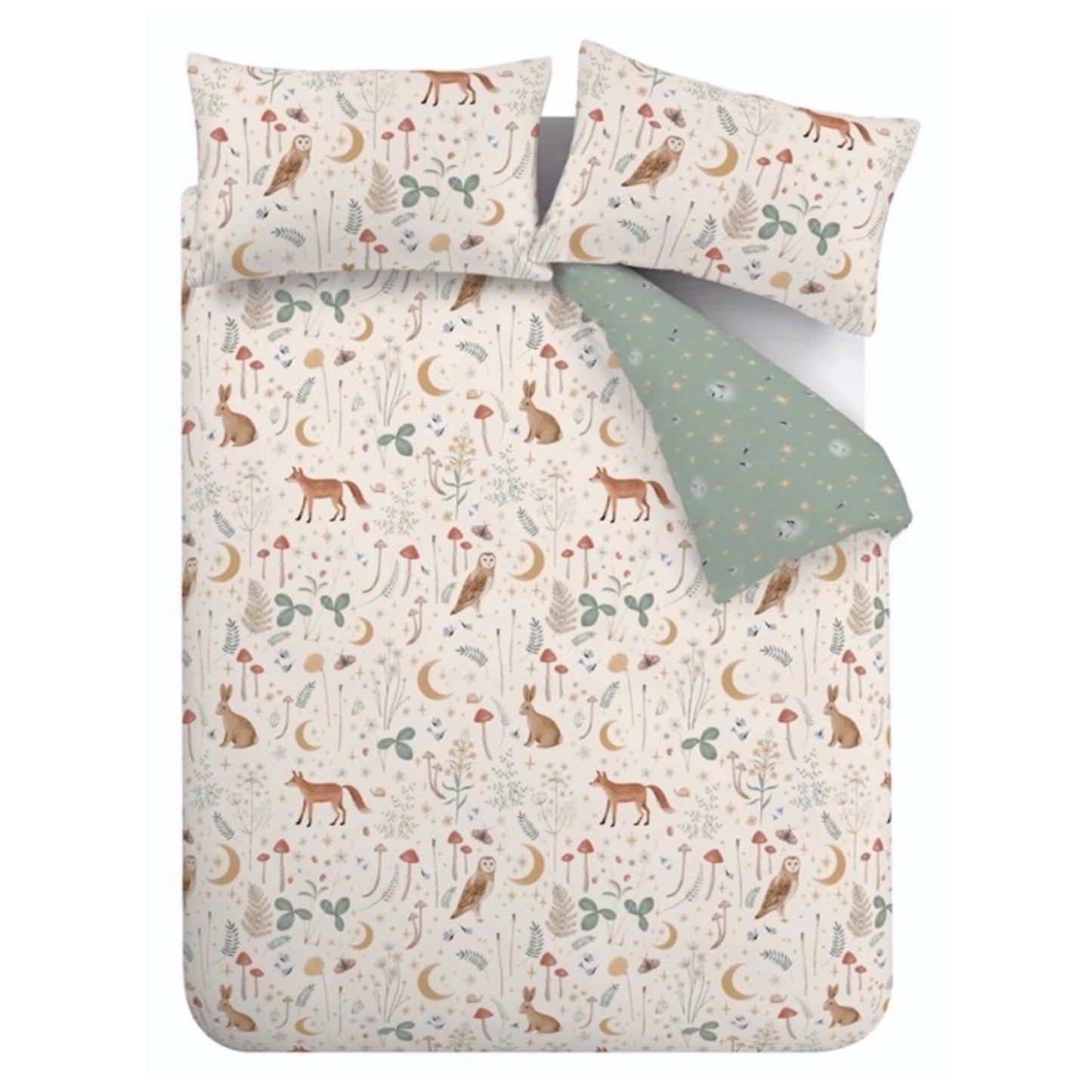 Catherine Lansfield Enchanted Twilight Duvet Cover Set - Natural