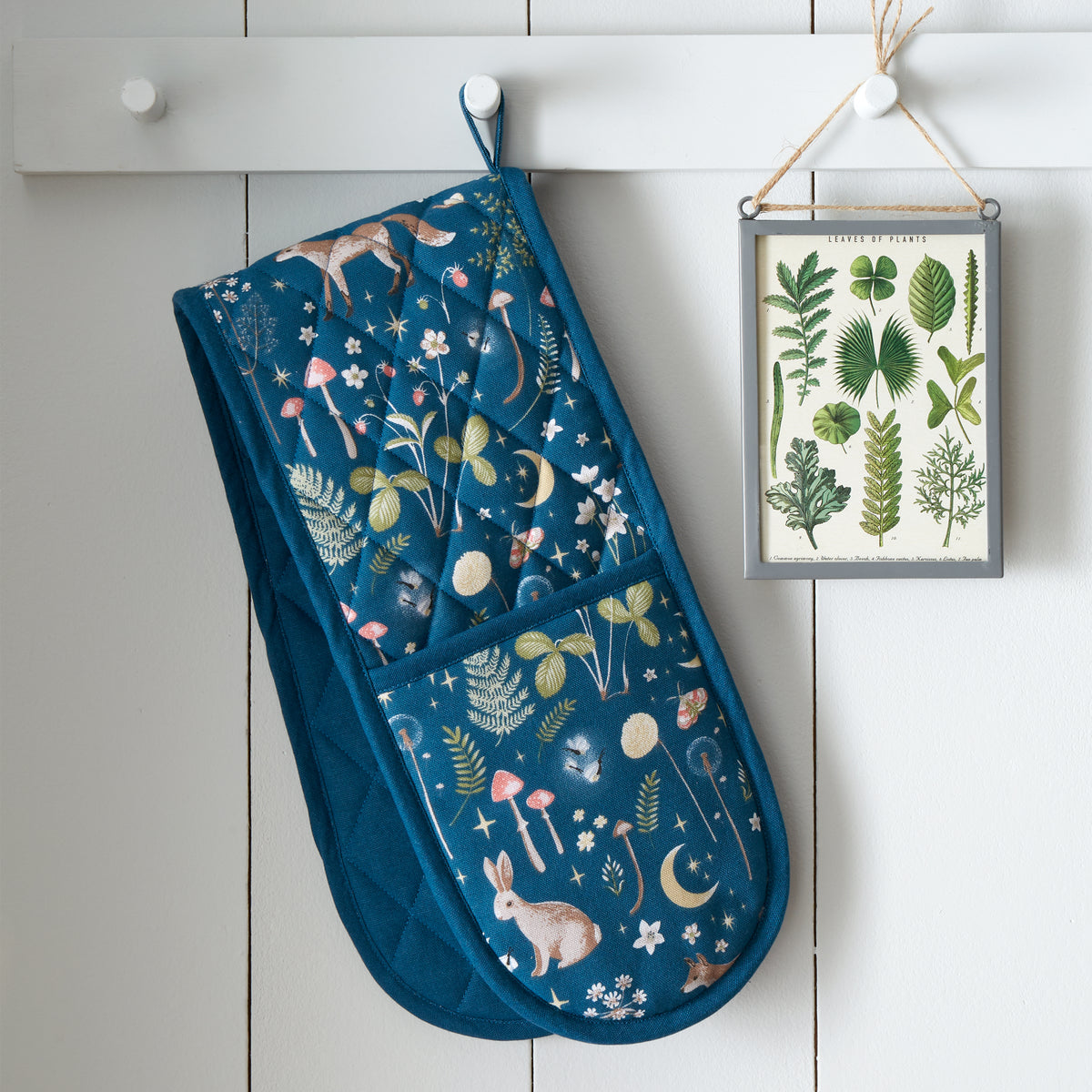 Catherine Lansfield Enchanted Twilight Double Oven Glove - Navy