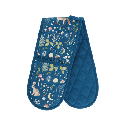 Catherine Lansfield Enchanted Twilight Double Oven Glove - Navy