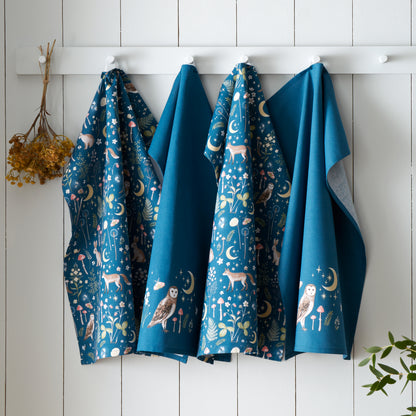 Catherine Lansfield Enchanted Twilight Tea Towels (Pack of 4)