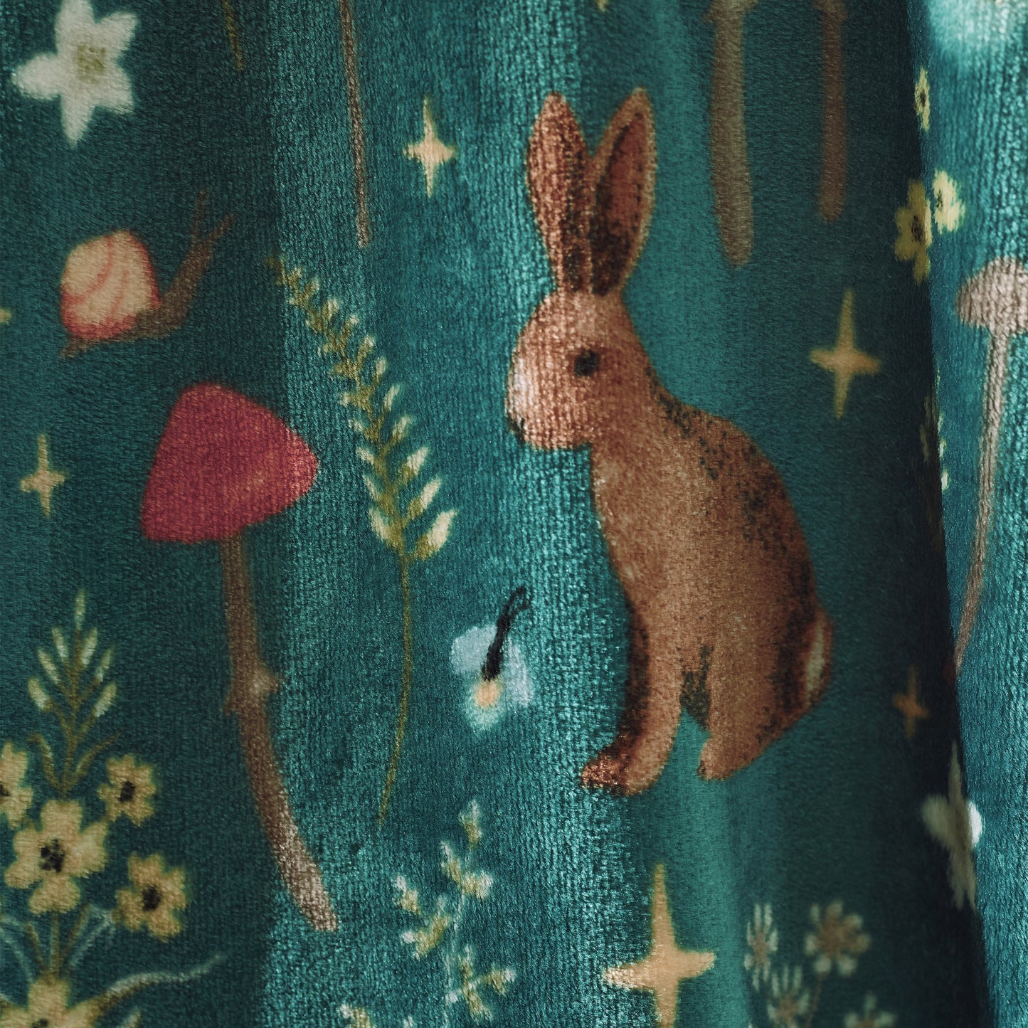 Catherine Lansfield Enchanted Twilight Throw - Forest Green