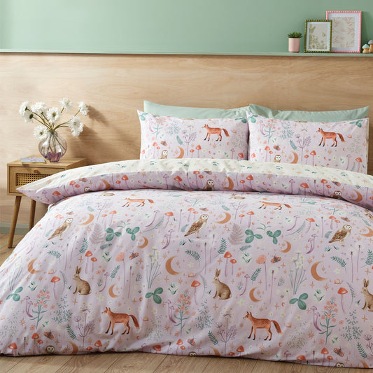 Catherine Lansfield Enchanted Twilight Duvet Cover Set - Lilac