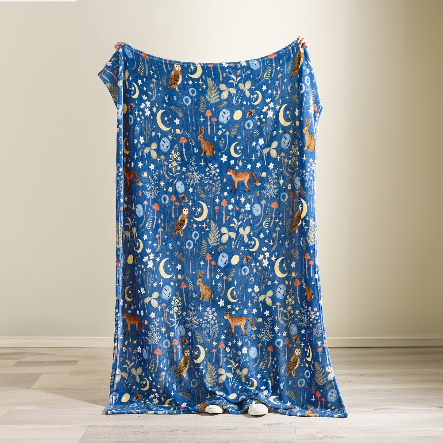 Catherine Lansfield Enchanted Twilight Throw - Navy