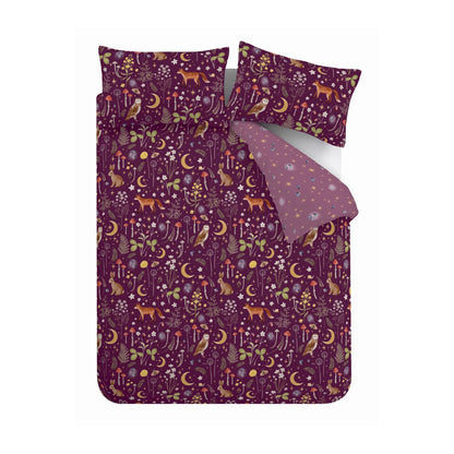 Catherine Lansfield Enchanted Twilight Duvet Cover Set - Plum