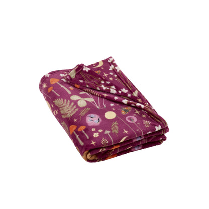 Catherine Lansfield Enchanted Twilight Throw - Plum