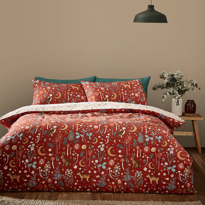 Catherine Lansfield Enchanted Twilight Duvet Cover Set - Burnt Orange
