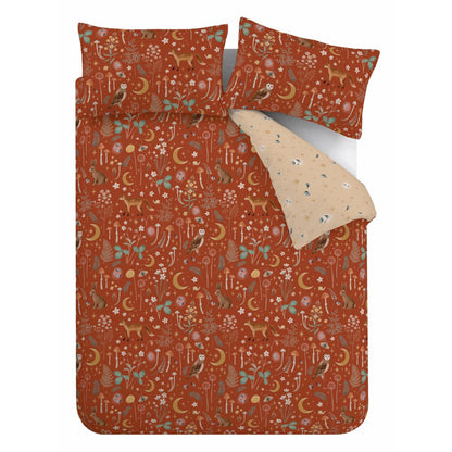 Catherine Lansfield Enchanted Twilight Duvet Cover Set - Burnt Orange