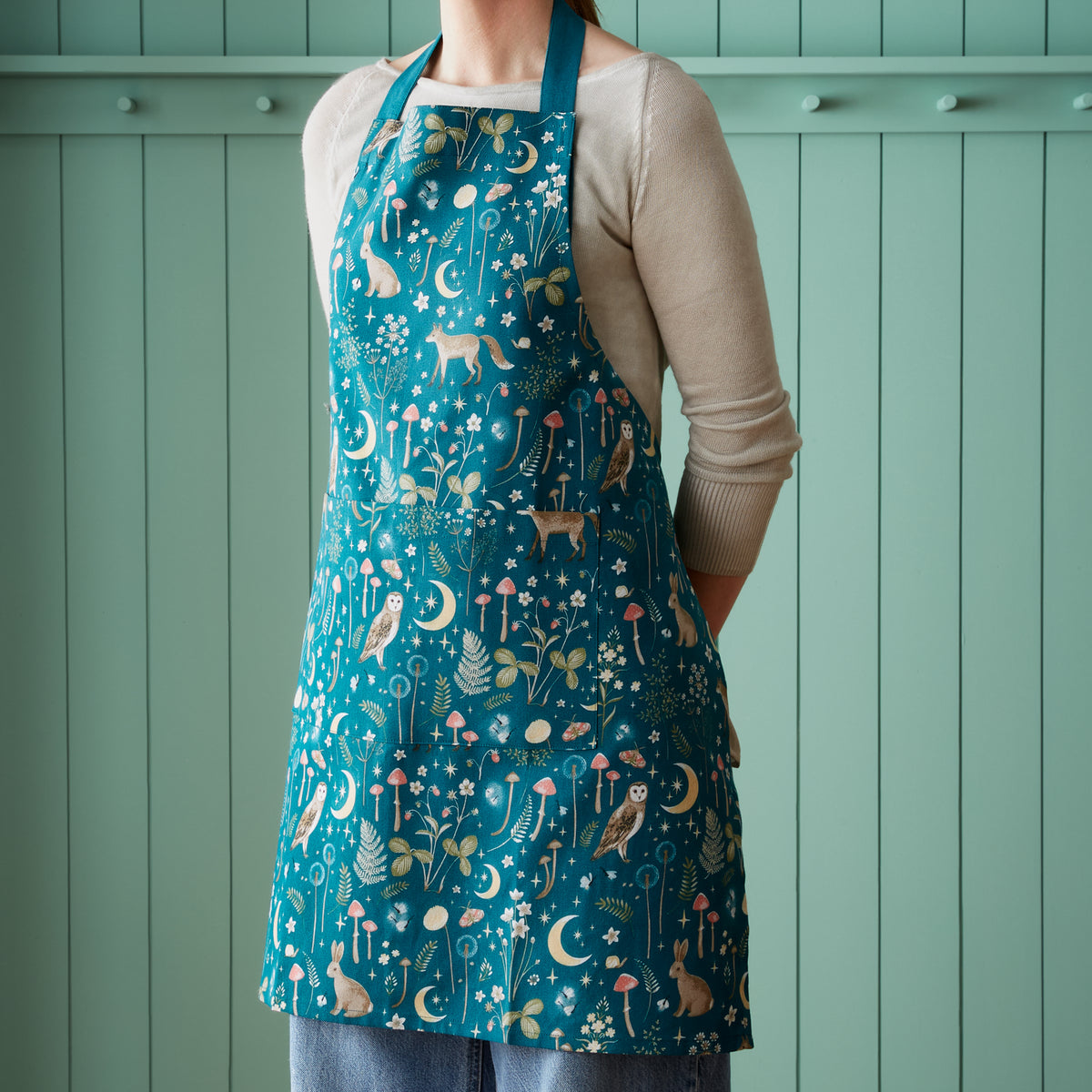 Catherine Lansfield Enchanted Twilight Apron - Green