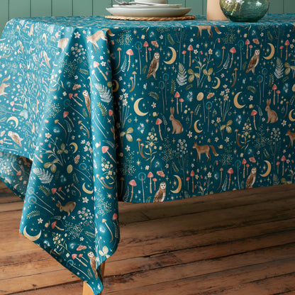 Catherine Lansfield Enchanted Twilight Table Cloth - Green
