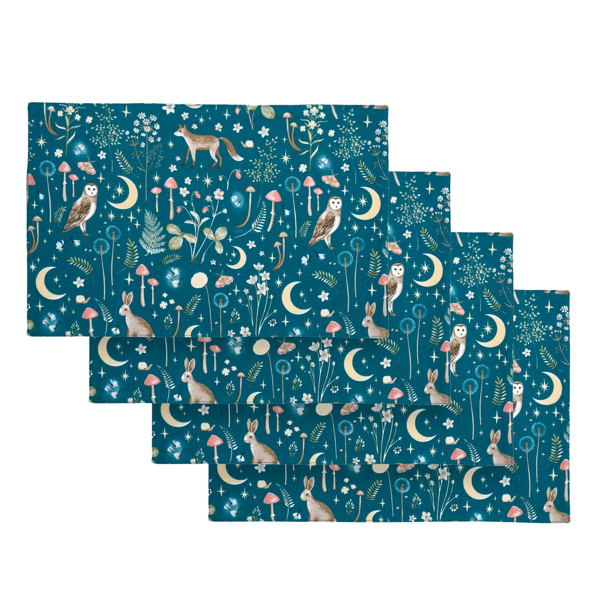Catherine Lansfield Enchanted Twilight Placemats (Pack of 4) - Green