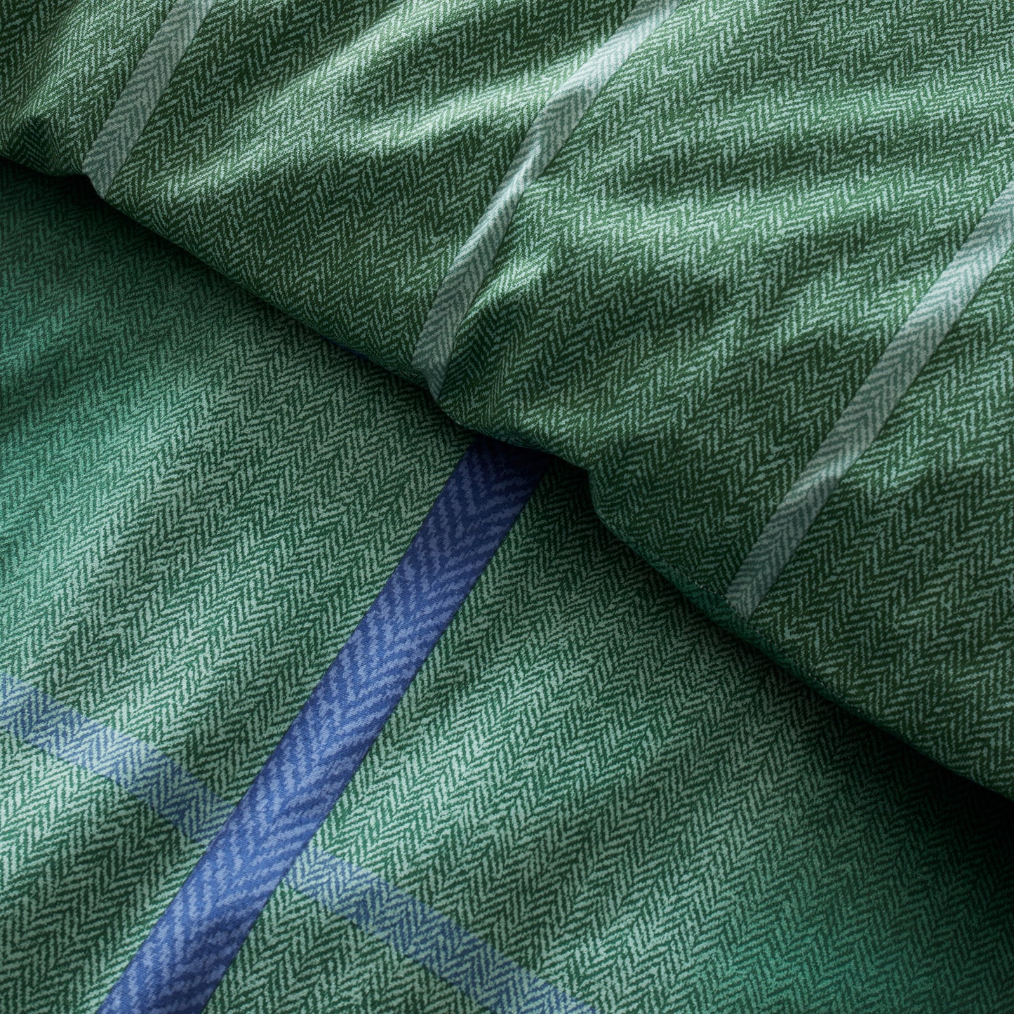 Catherine Lansfield Brushed Melrose Tweed Check Duvet Cover Set - Green