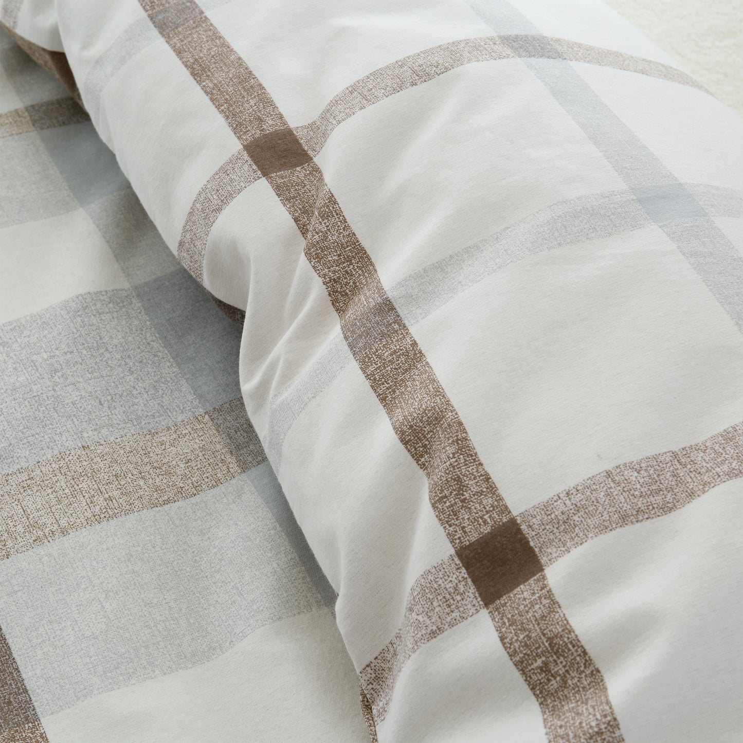 Catherine Lansfield Brushed Check Duvet Cover Set