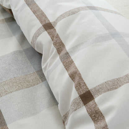 Catherine Lansfield Brushed Check Duvet Cover Set