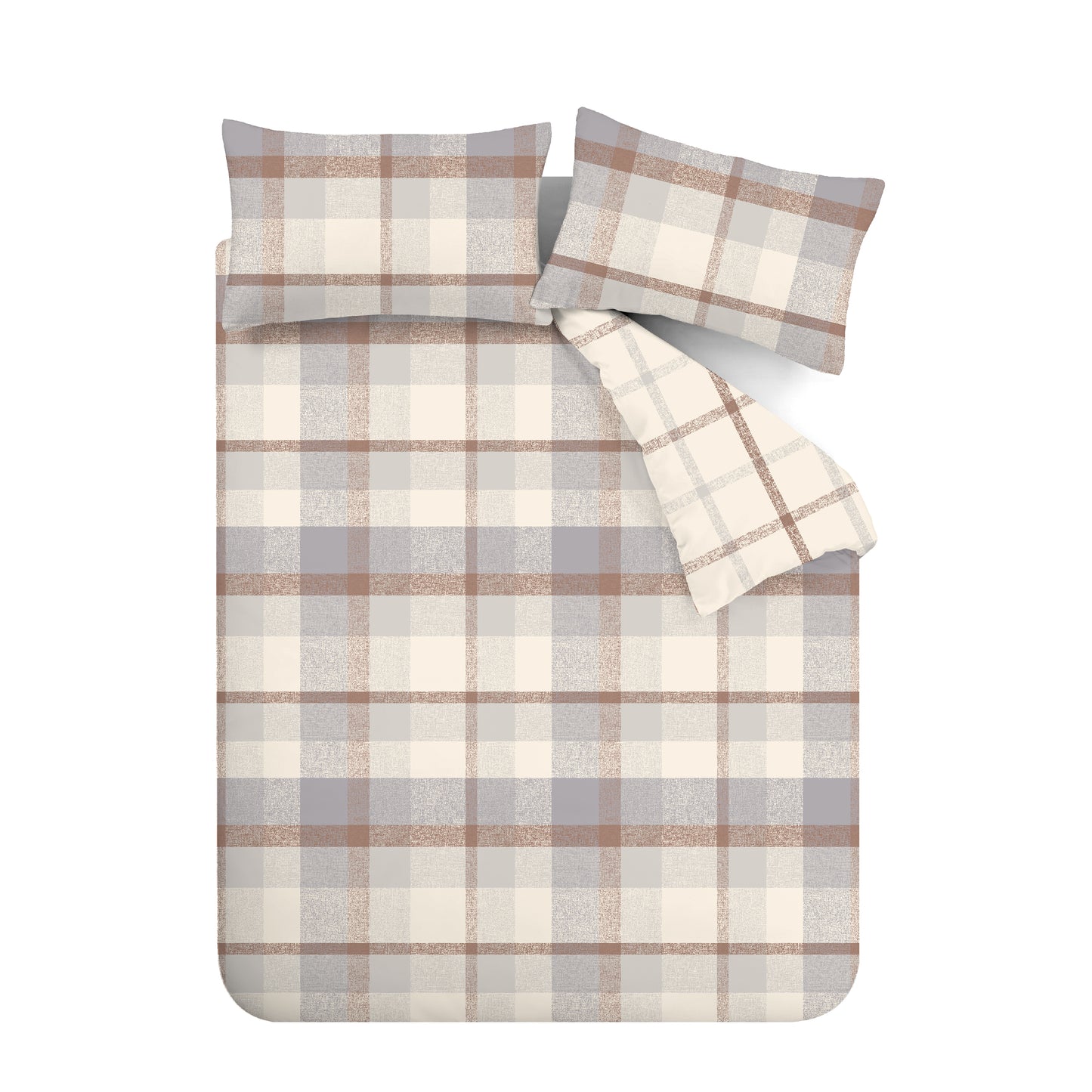 Catherine Lansfield Brushed Check Duvet Cover Set