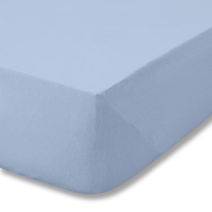 Catherine Lansfield Brushed Cotton Fitted Sheet - Lansfield Blue