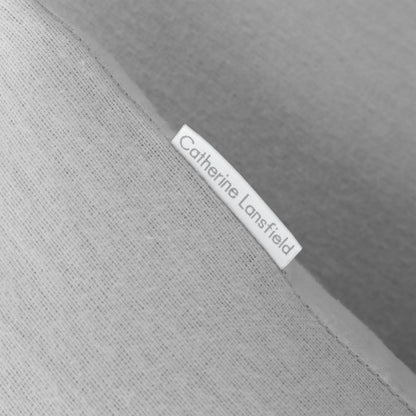 Catherine Lansfield Brushed Cotton Fitted Sheet - Grey