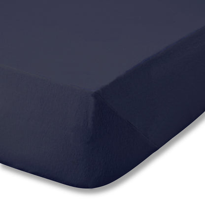 Catherine Lansfield Brushed Cotton Fitted Sheet - Navy