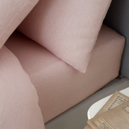 Catherine Lansfield Brushed Cotton Fitted Sheet - Pink