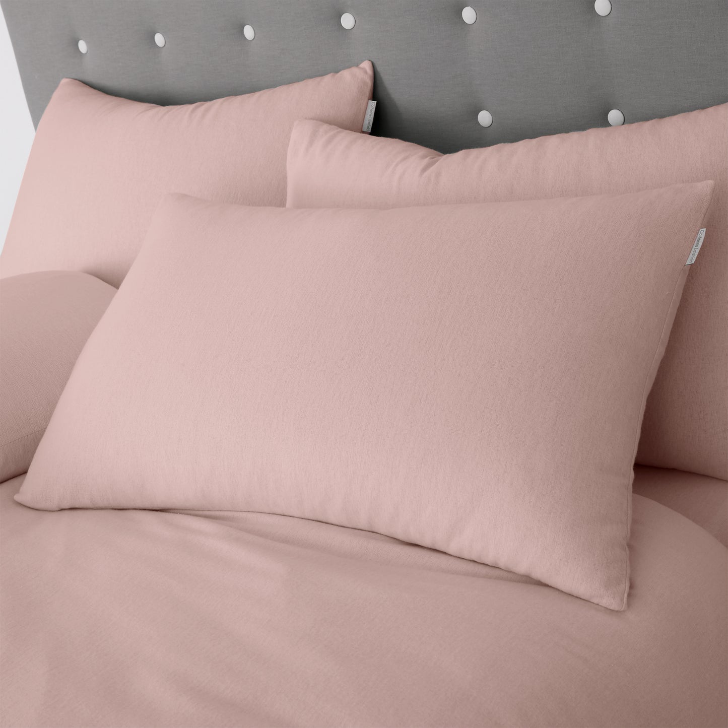 Catherine Lansfield Brushed Cotton Fitted Sheet - Pink