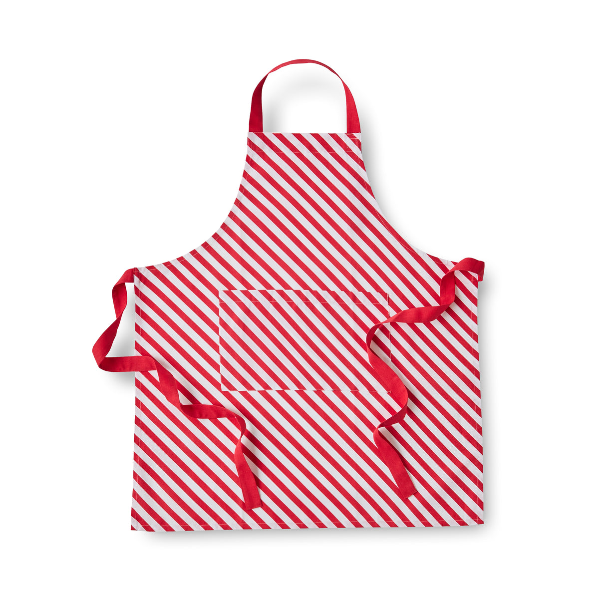 Catherine Lansfield Christmas Candy Cane Apron - Red