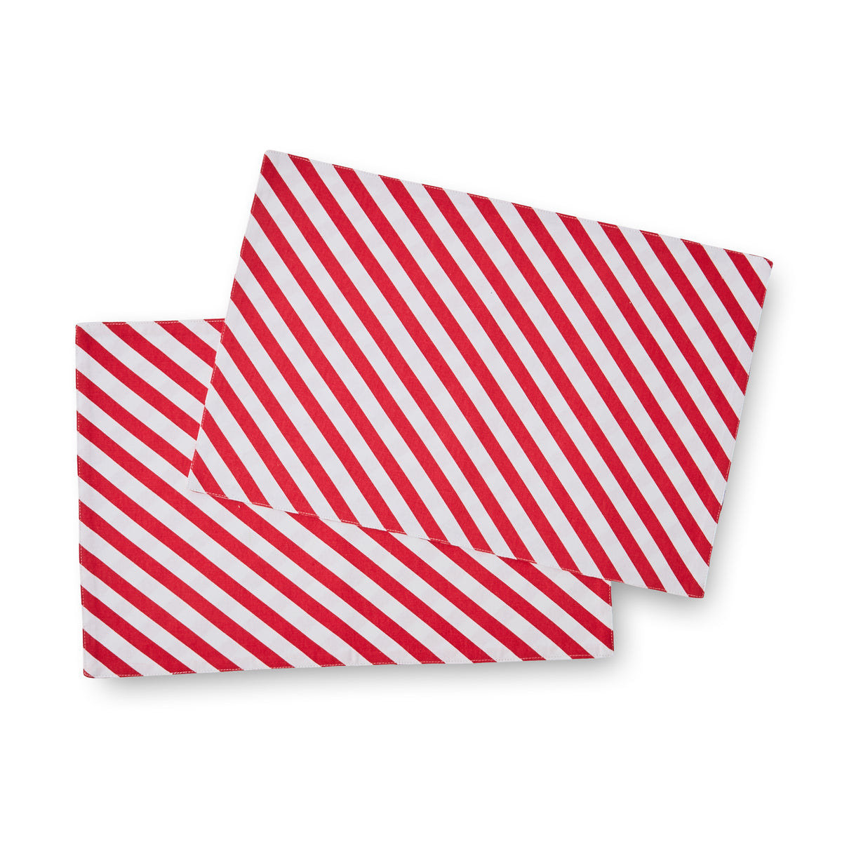 Catherine Lansfield Christmas Candy Cane Placemats (Pack of 4) - Red