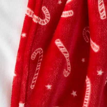Catherine Lansfield Christmas Candy Cane Throw