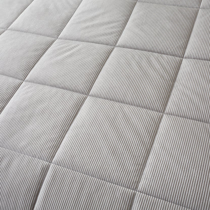 Catherine Lansfield Cosy Cord Coverless Duvet Comforter - Silver