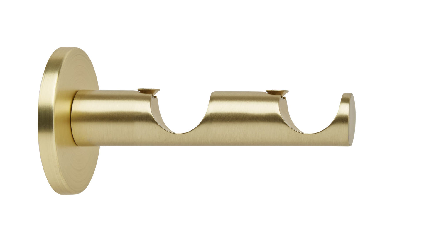 Hallis Neo 28mm/28mm Double Metal Curtain Pole Bracket - Gold