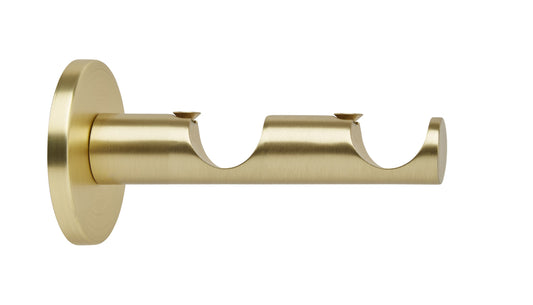 Hallis Neo 28mm/28mm Double Metal Curtain Pole Bracket - Gold