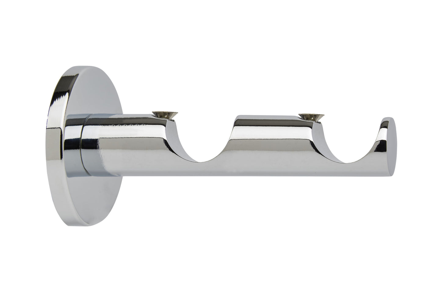 Hallis Neo 28mm/28mm Double Metal Curtain Pole Bracket - Chrome