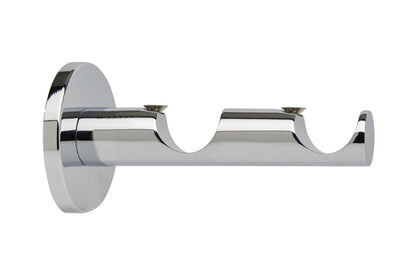 Hallis Neo 28mm/28mm Double Metal Curtain Pole Bracket - Chrome