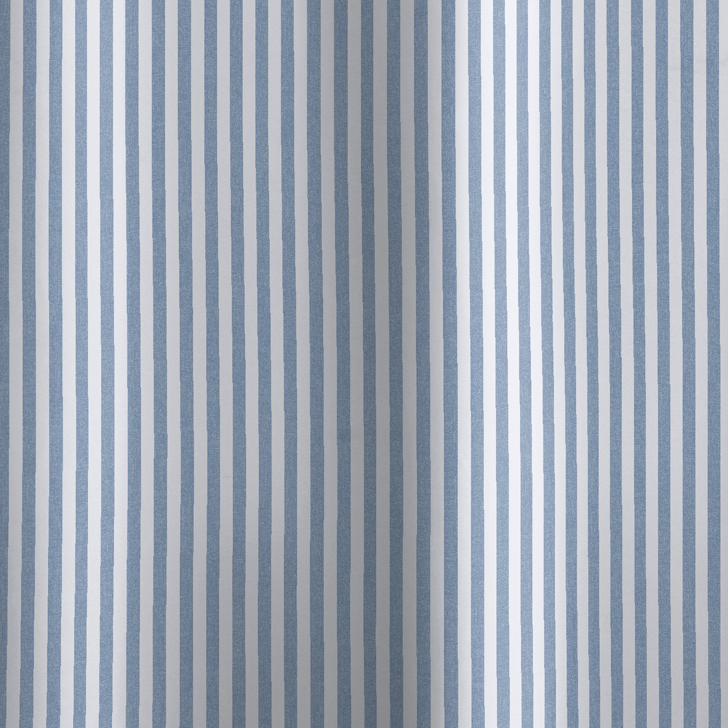 Catherine Lansfield Timeless Stripe Shower Curtain - Blue
