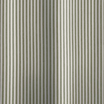 Catherine Lansfield Timeless Stripe Shower Curtain - Green