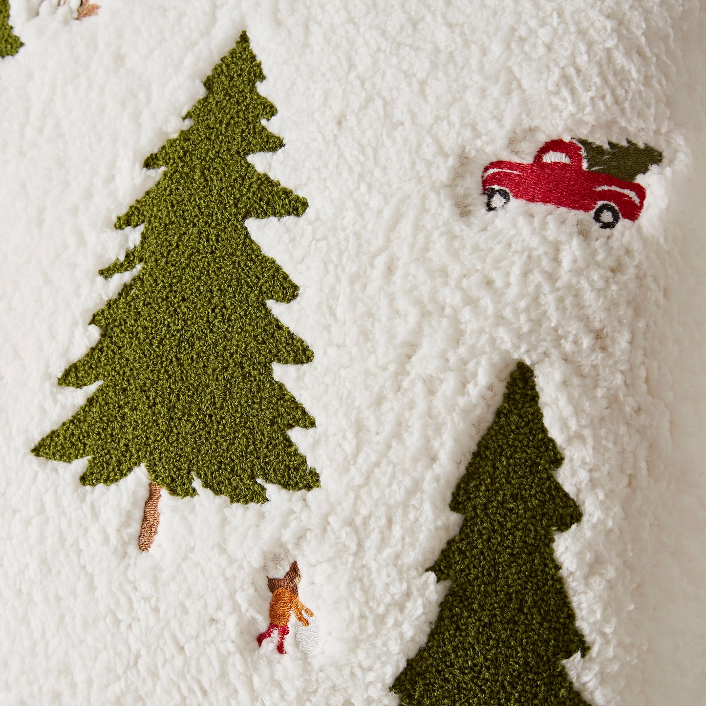 Catherine Lansfield Cosy Boucle Christmas Tree Filled Cushion