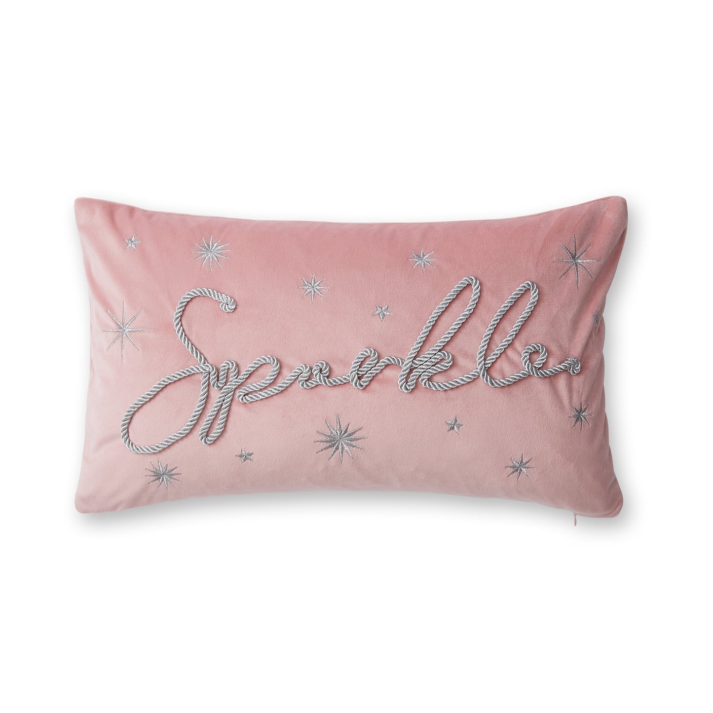 Catherine Lansfield Sparkle Filled Cushion - Pink