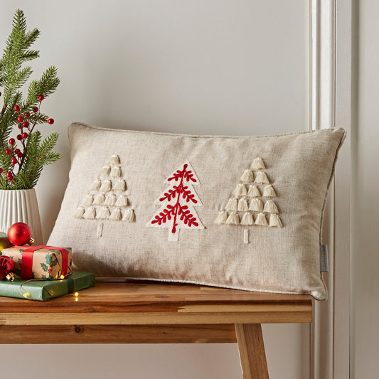 Catherine Lansfield Tufted Christmas Tree Filled Cushion