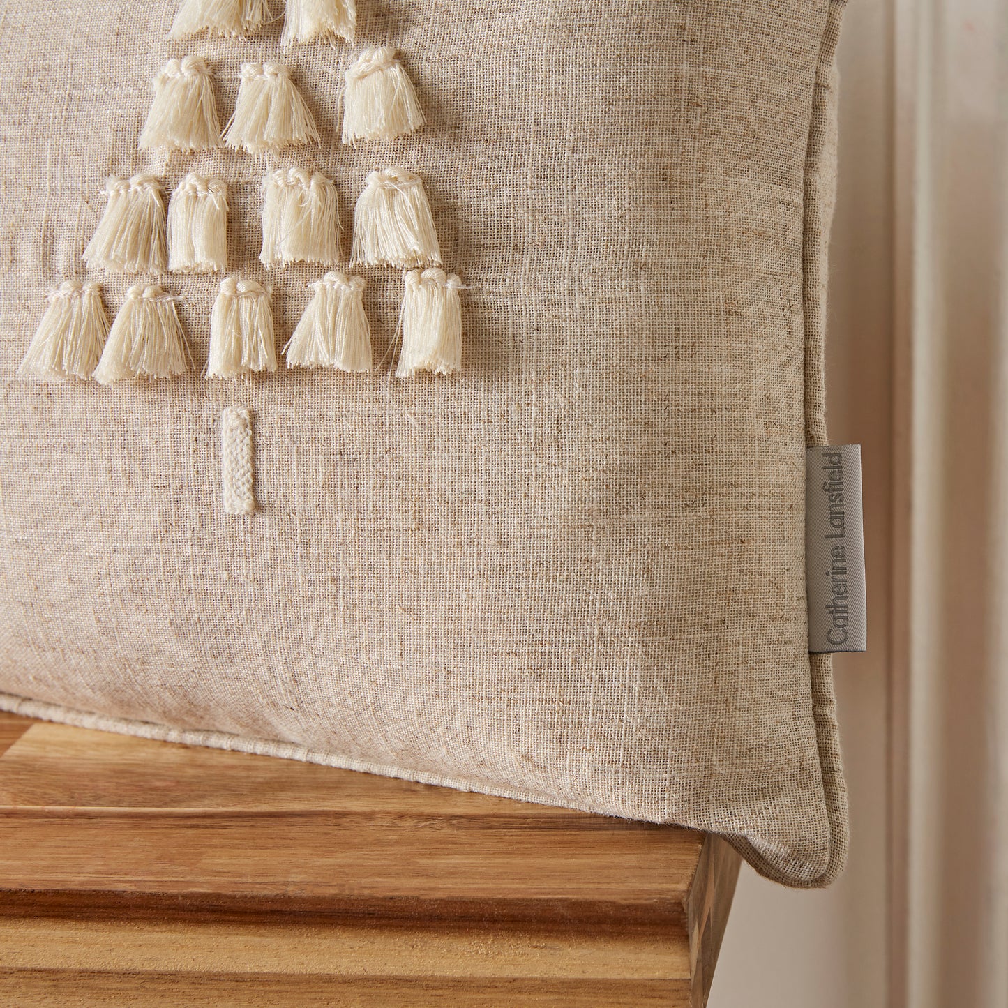 Catherine Lansfield Tufted Christmas Tree Filled Cushion
